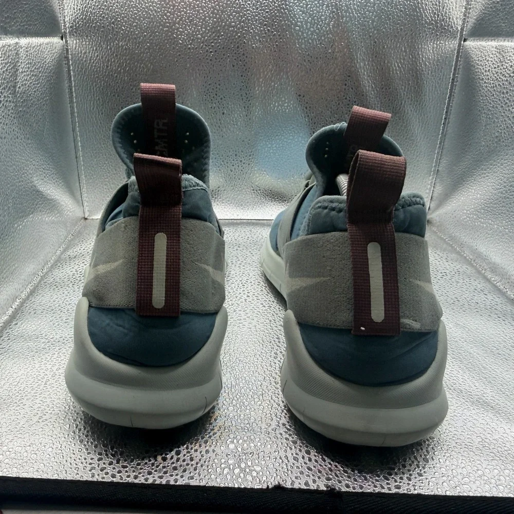 Size 12 Nike Free RN Communtor 2018 Blue Gray Womens Running Sneakers AA1621-400